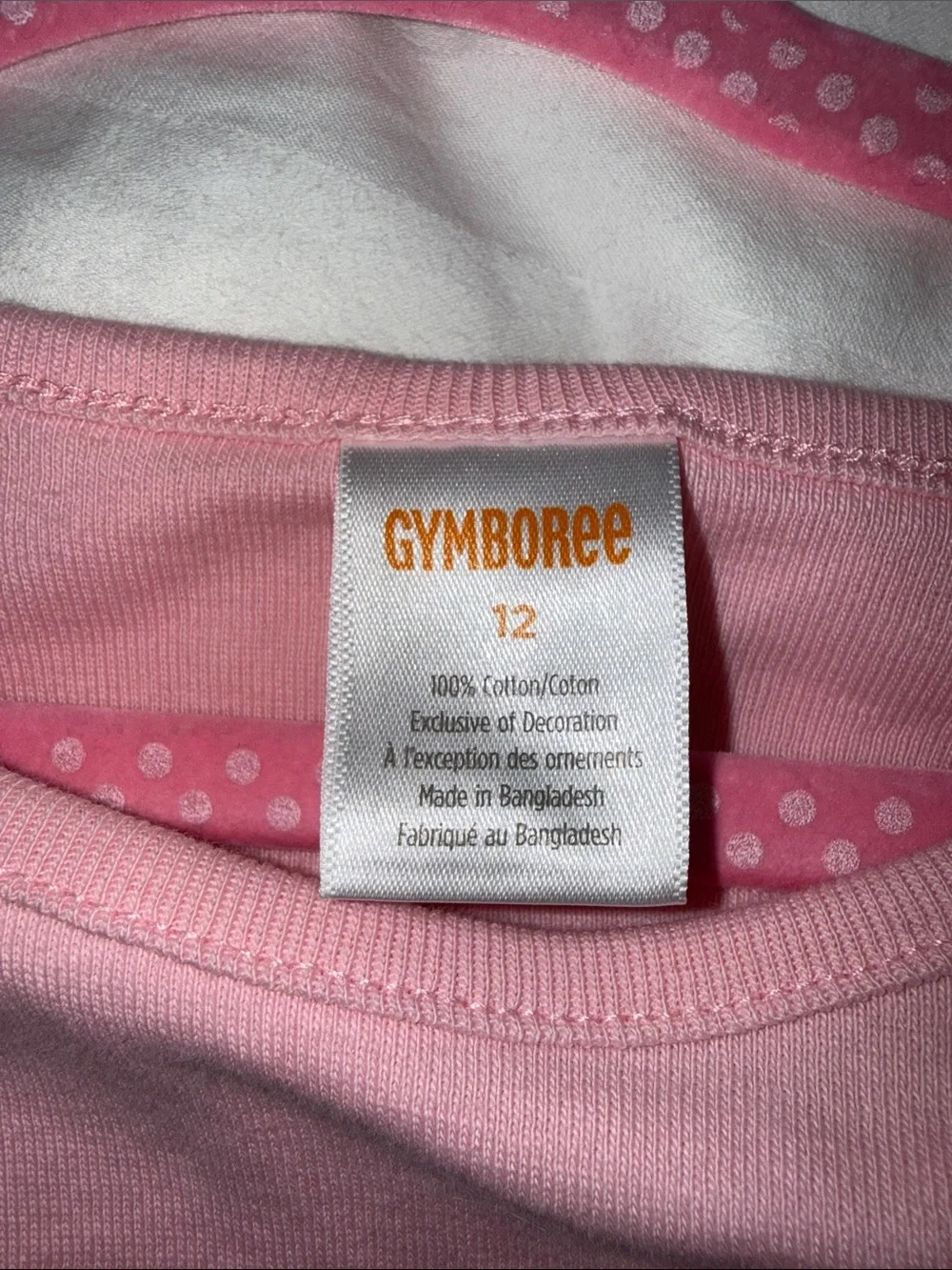 Gymboree Pink Long-Sleeve Penguin Ice Skating Tee